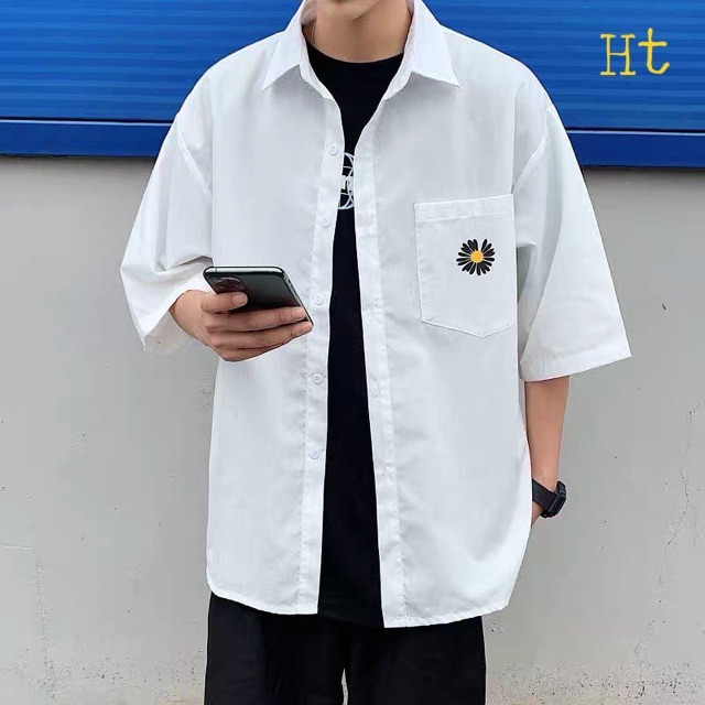 Sơ mi cộc tay Cúc 2 mặt 5D PEACE H2V887 | BigBuy360 - bigbuy360.vn