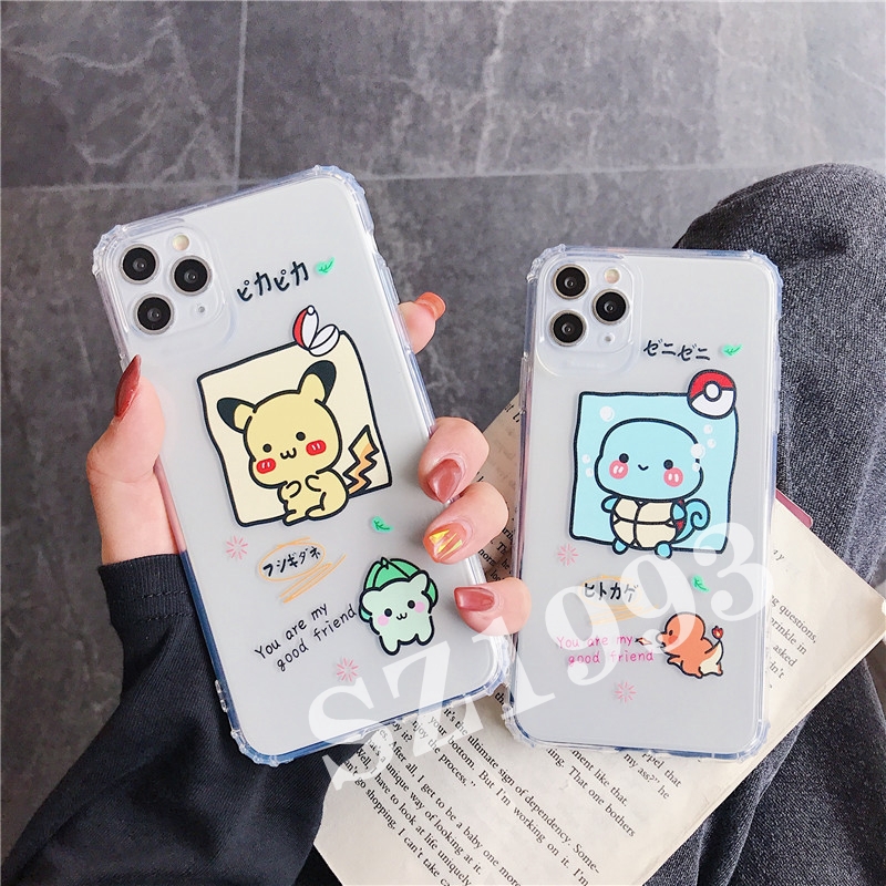 Ốp điện thoại dẻo trong suốt họa tiết Pokemon cho OPPO A91 A31 RENO 2 A9 2020 A5 2020 F11 A3S F9 F5 F1S A83 R17 R15 R9S