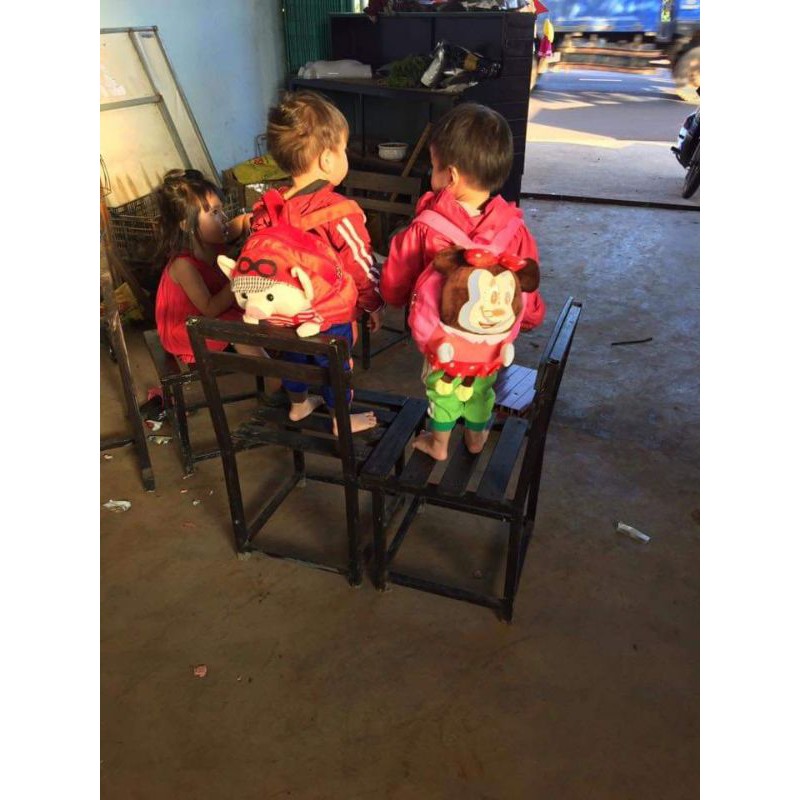 Balo thú 3D cho bé gái_balo  helo kity cho bé gái mầm non