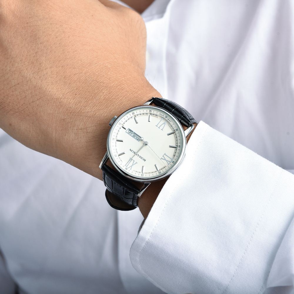 Đồng hồ nam chính hãng Hàn Quốc Romanson TL1275MWWH, máy Thụy Sĩ, miễn phí thay pin - Galle Watch