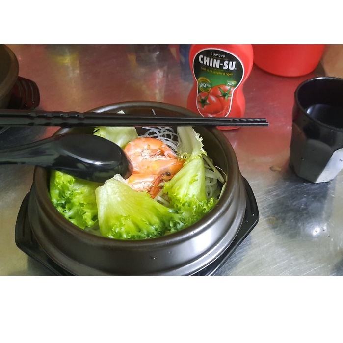 Thố,nồi đất nâu tráng men làm cơm trộn Bibimbap,mì cay,canh kim chi, tokbokki kiểu Hàn Quốc nhiều Size 11-12-13-15-16cm