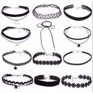 Bộ vòng cổ choker 12 món cá tính