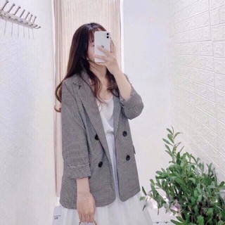 Blazer kẻ 1 lớp