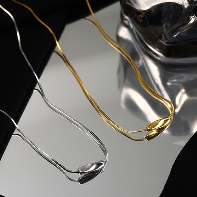 Vòng cổ Dạng Xoắn Phong Cách Hình Học Đơn Giản Thời Trang Mới Năm 2021