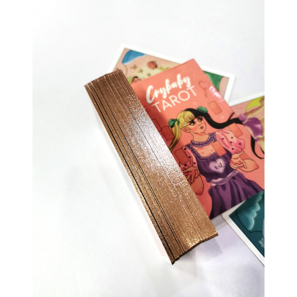 Bộ bài Crybaby Tarot Size Chuẩn Gốc K4 Tặng Kèm Đá Thanh Tẩy