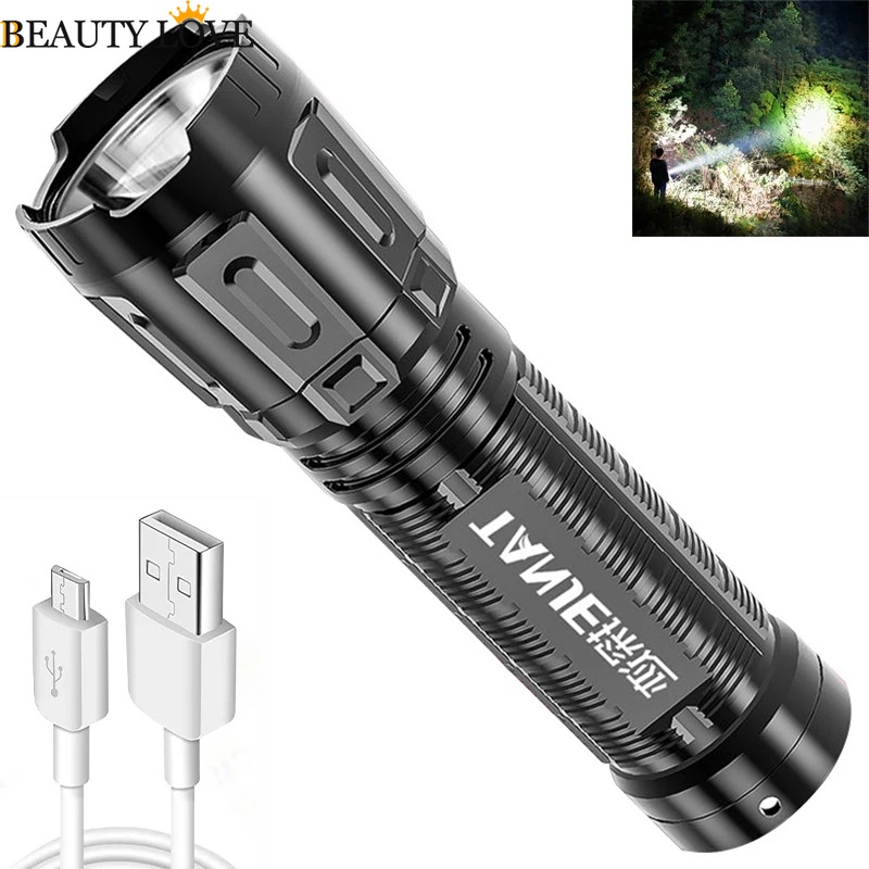 Đèn Pin LED Lumen Cầm Tay Siêu Sáng Cho Hoạt Động Ngoài Trời