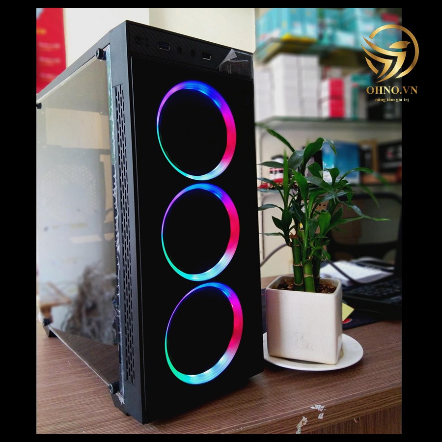 Vỏ Case Máy Tính PC AAP K01 Gaming Vỏ Case Thùng Máy Tính Mặt Kính Cường Lực Trong Suốt - OHNO VIỆT NAM | BigBuy360 - bigbuy360.vn