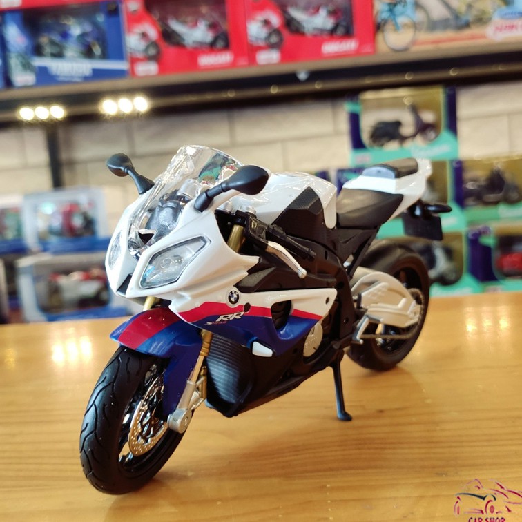 Xe mô hình mô tô siêu xe BMW S1000RR tỉ lệ 1:12 hãng Maisto