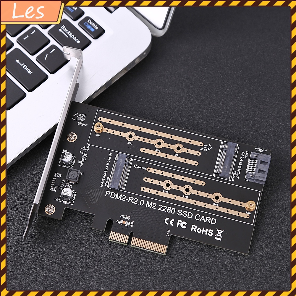 Thẻ chuyển đổi M.2 NVME sang PCIE M+B Key SSD sang PCI-E 3.0 X4 SATA | BigBuy360 - bigbuy360.vn