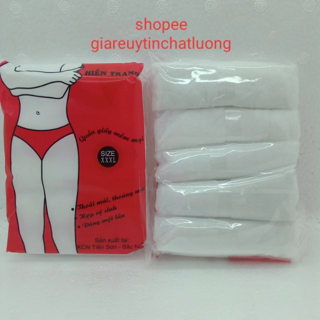 1 Gói 5 Chiếc Quần Lót Giấy
