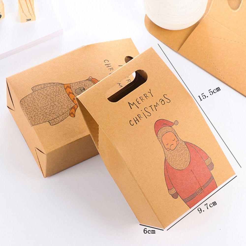 PINEVN 3 / 5 / 10 Túi Đựng Bánh Kẹo Hình Ông Già Nô En Giá Đỡ