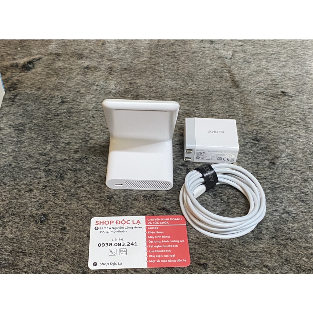 Đế sạc không dây Anker PowerWave 7.5 Stand model A2522 kèm cốc cáp sạc A2013