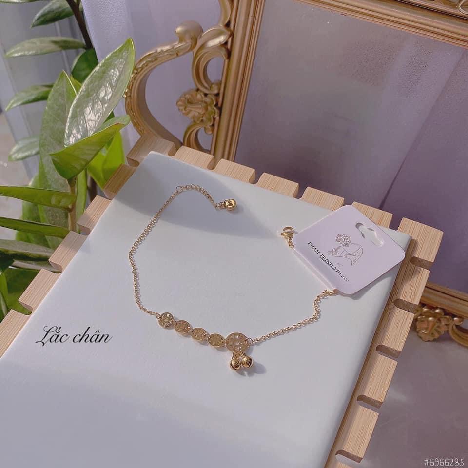 [Mã FAMAYFA giảm 10K đơn 50K] Lắc chân titan, lắc chân quả chuông xinh , Lc09