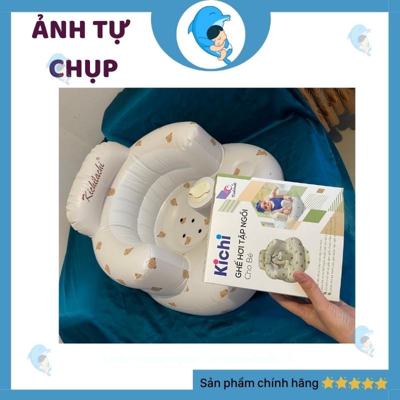 Ghế hơi tập ngồi ghế ăn dặm cho bé Kichilachi cao cấp gọn nhẹ dễ mang đi