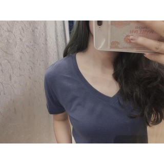 ÁO PHÔNG COTTON XƯỚC CỔ TIM (KÈM HÌNH THẬT)