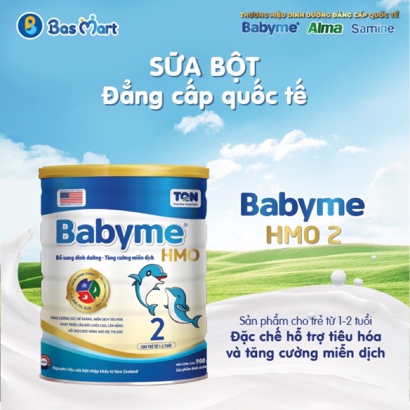 Sữa bột Babyme HMO 2 Hộp 400g - 900g (date mới)