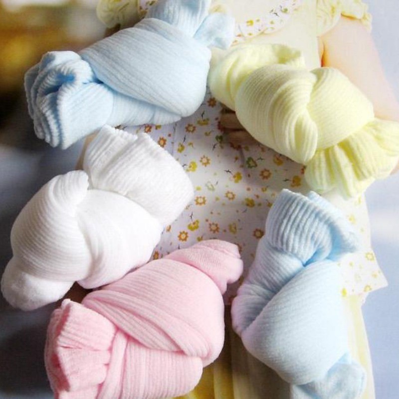 Tất cotton nhiều màu sắc đơn giản cho bé