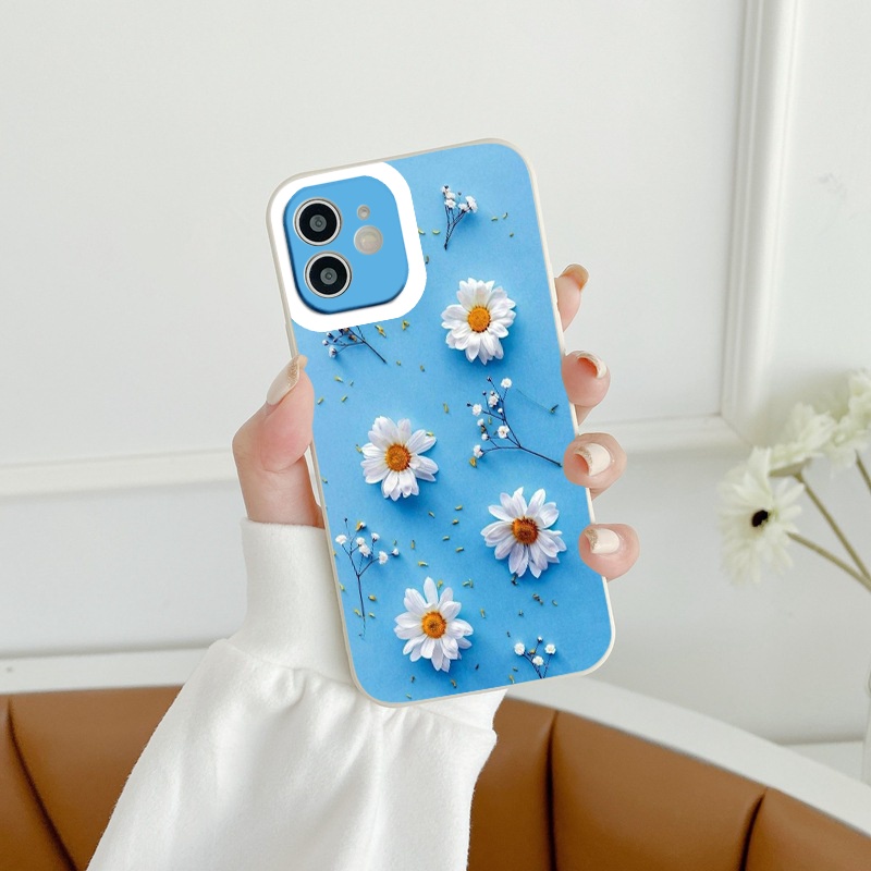 Ốp lưng iphone chống sốc Flower xanh mộng mơ ốp iphone 13promax/11pro/12pro/6/6s/x/xr/xsmax/7/8/se2020