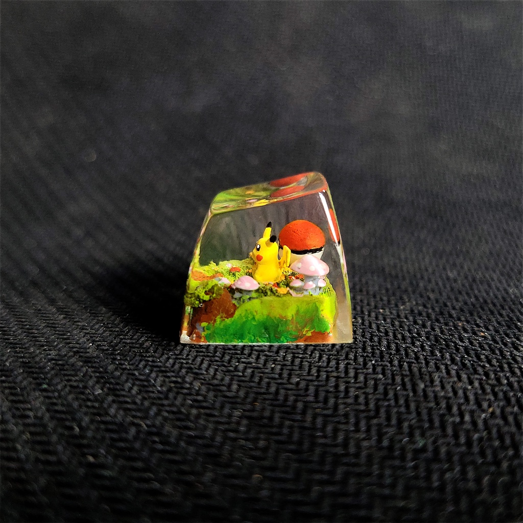 Keycap pokemon - Keycap Pikachu - Keycap xuyên sáng - Keycap Anime