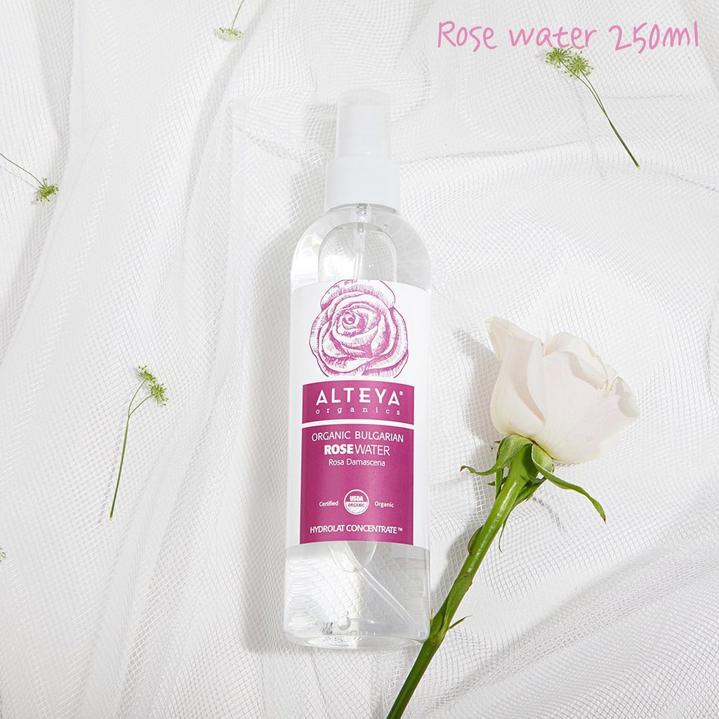 Nước Hoa Hồng Bulgaria Hữu Cơ (Rose Damascena) Alteya Organics Bulgarian Rose Water 250ml