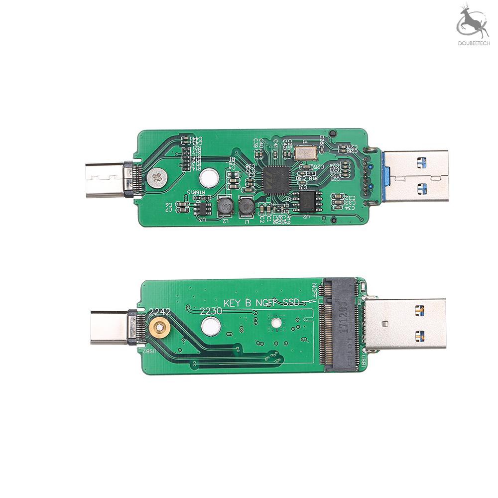 Bộ Ổ Cứng Ssd Xd & B Usb3.0 To M.2 Ngff Ssd Type-A 5gbps Hỗ Trợ 2230 / 2242