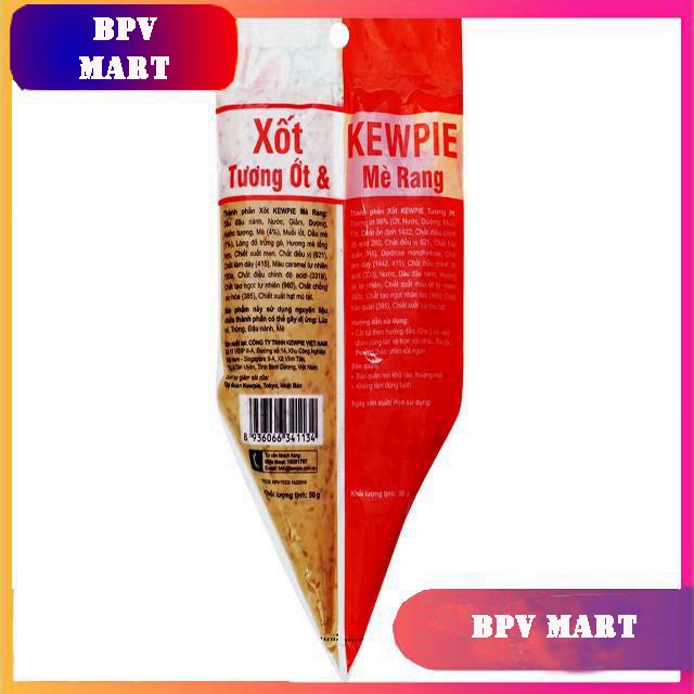 Xốt tương ớt và mè rang gói 100g - KEWPIE - NƯỚC CHẤM THỊT - BPMart - BPV Mart