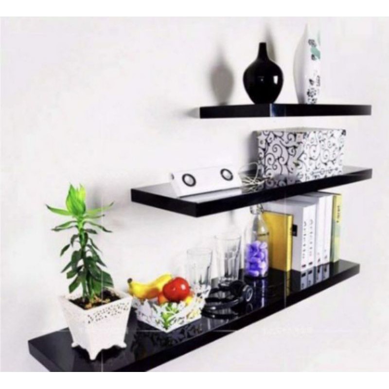 kệ trang trí 3 thanh gỗ