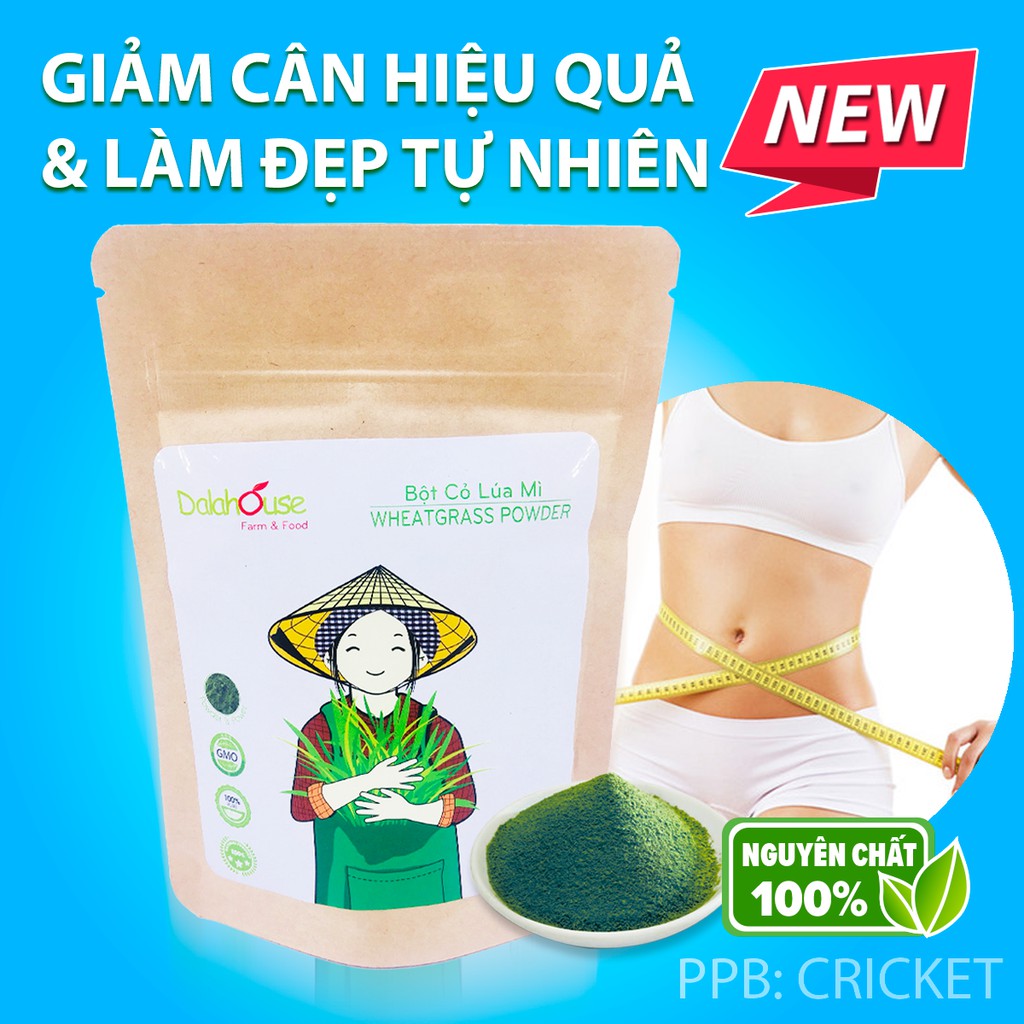 Bột cỏ lúa mì sấy lạnh nguyên chất Dalahouse (50g) giảm cân, ngăn ngừa tiểu đường