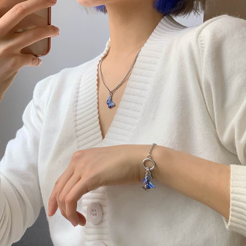 Vòng Đeo Tay/ Đeo Cổ Hình Bướm Phong Cách Cổ Điển