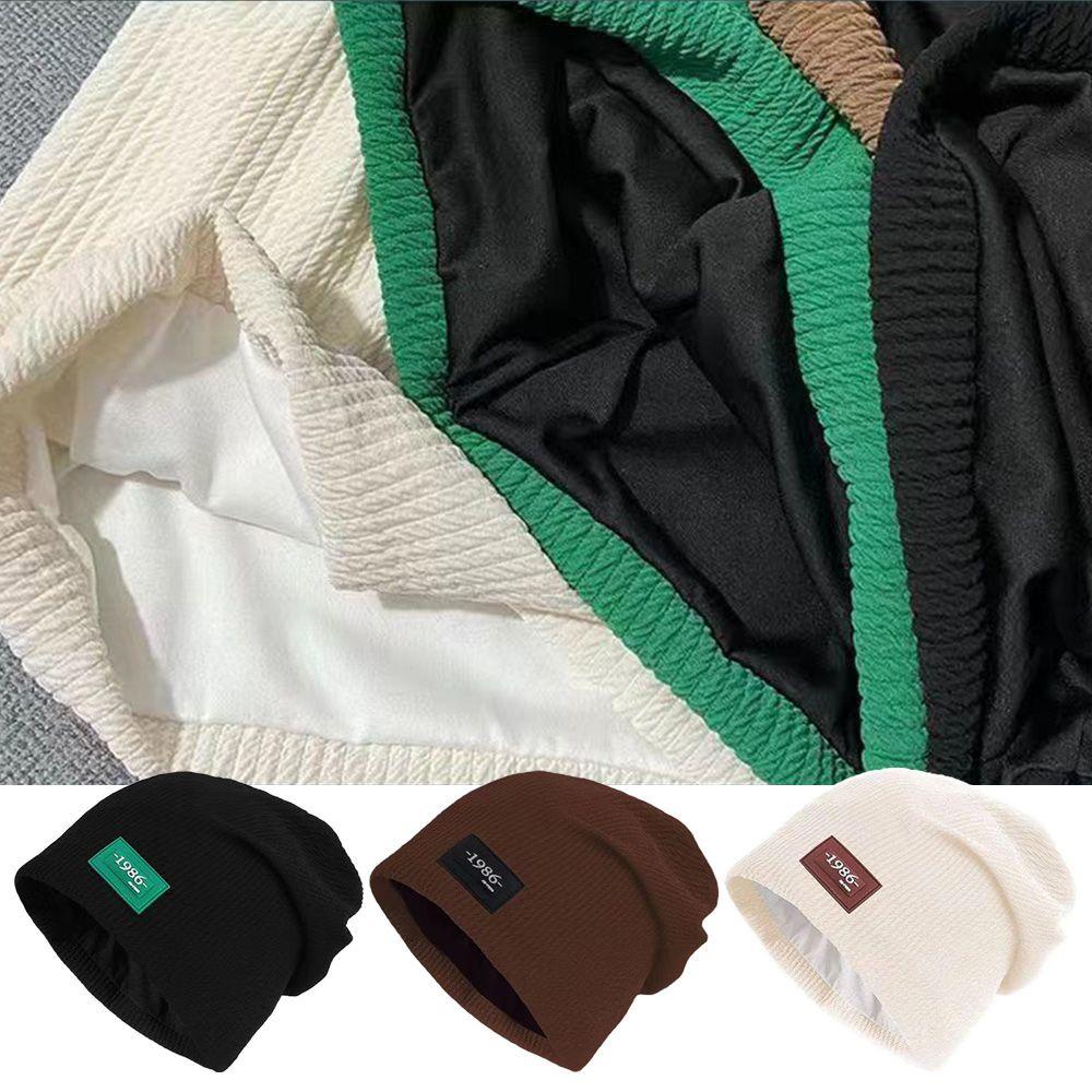 LET Mũ Len Beanie Nữ Màu Trơn Dễ Thương Gồm 3 Màu