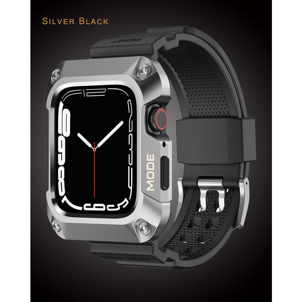 Bộ Dây Đồng Hồ Bằng Kim Loại Sang Trọng Cho IWatch Series 7 6 SE 5 4 45mm 44mm