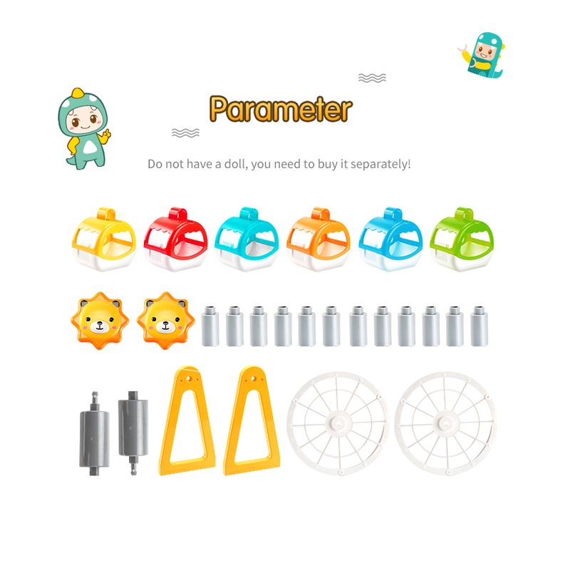 Mô hình đồ chơi lắp ráp GOROCK 32 mảnh vui nhộn đáng yêu dành cho trẻ em