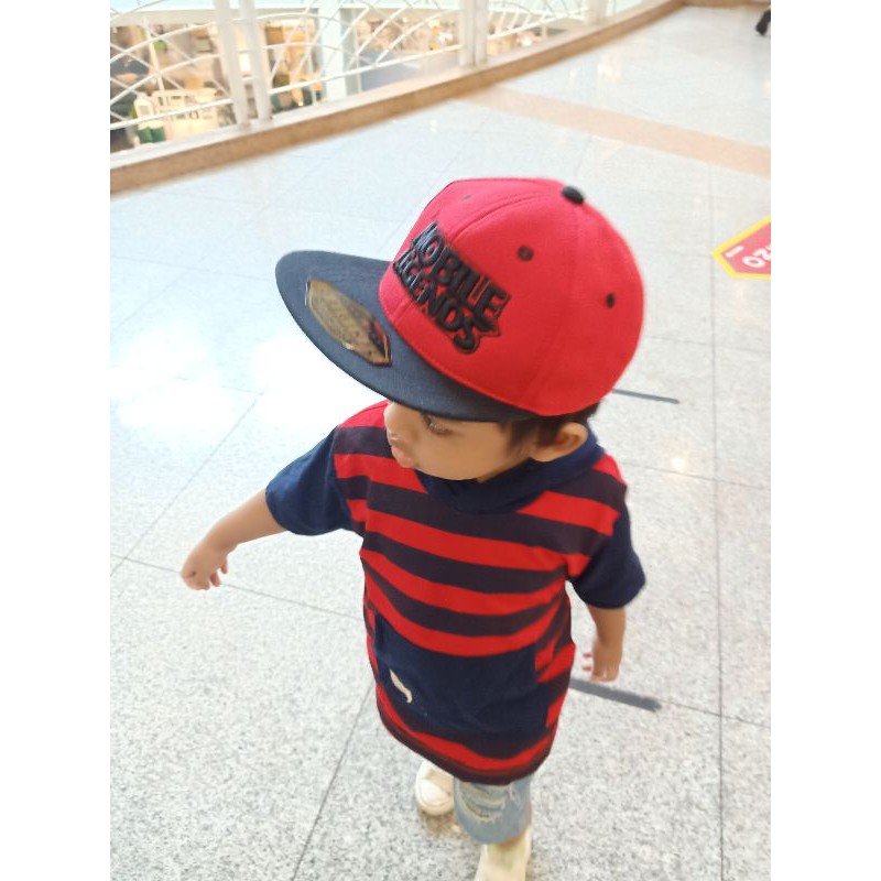 Mũ Snapback Phong Cách Hip Hop Cá Tính Cho Bé Trai