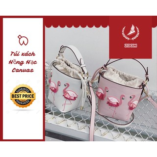 [ZooM] Túi Xách Nữ Hồng Hạc Canvas