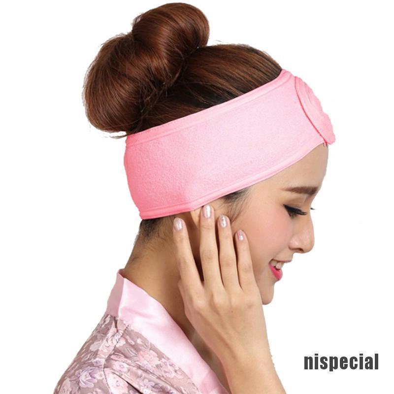 Băng đô quấn mềm mại có thể điều chỉnh thuận tiện trang điểm làm đẹp