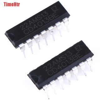 Set 10 Chip Cd4013Be Cd4013 Dual D-Type Ic Dip-14