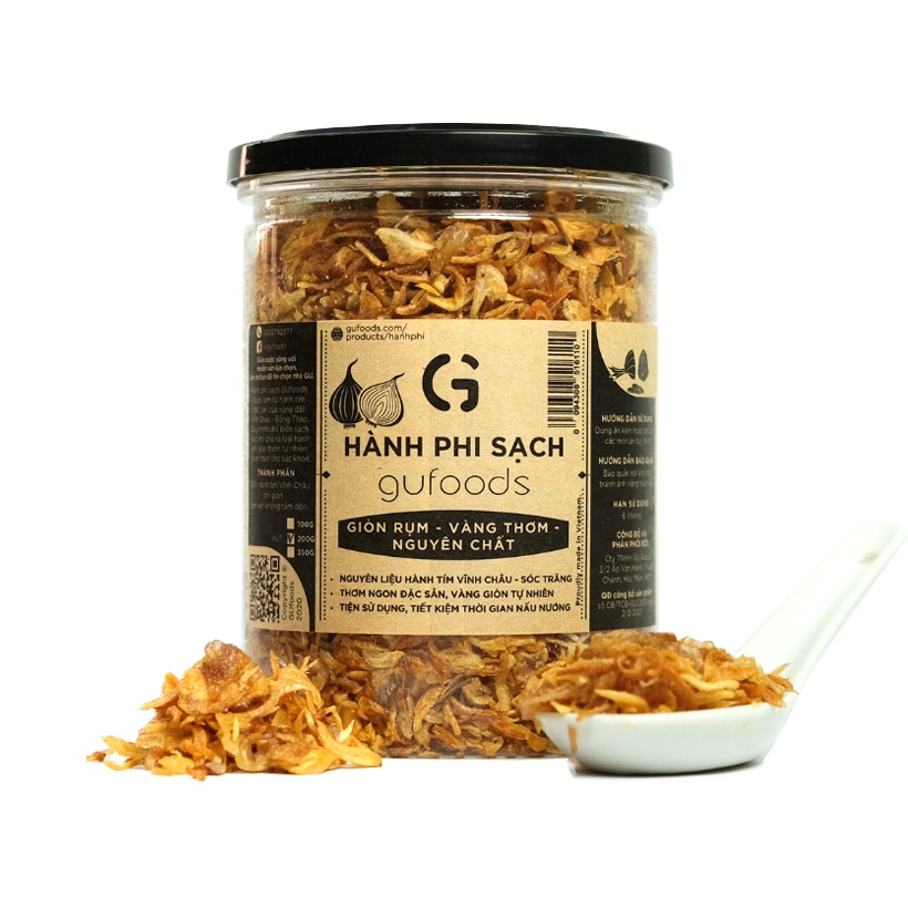 Hành phi sạch GUfoods - Đặc sản hành tím Vĩnh Châu - Thơm ngon, Tiện lợi, 100% nguyên chất | BigBuy360 - bigbuy360.vn