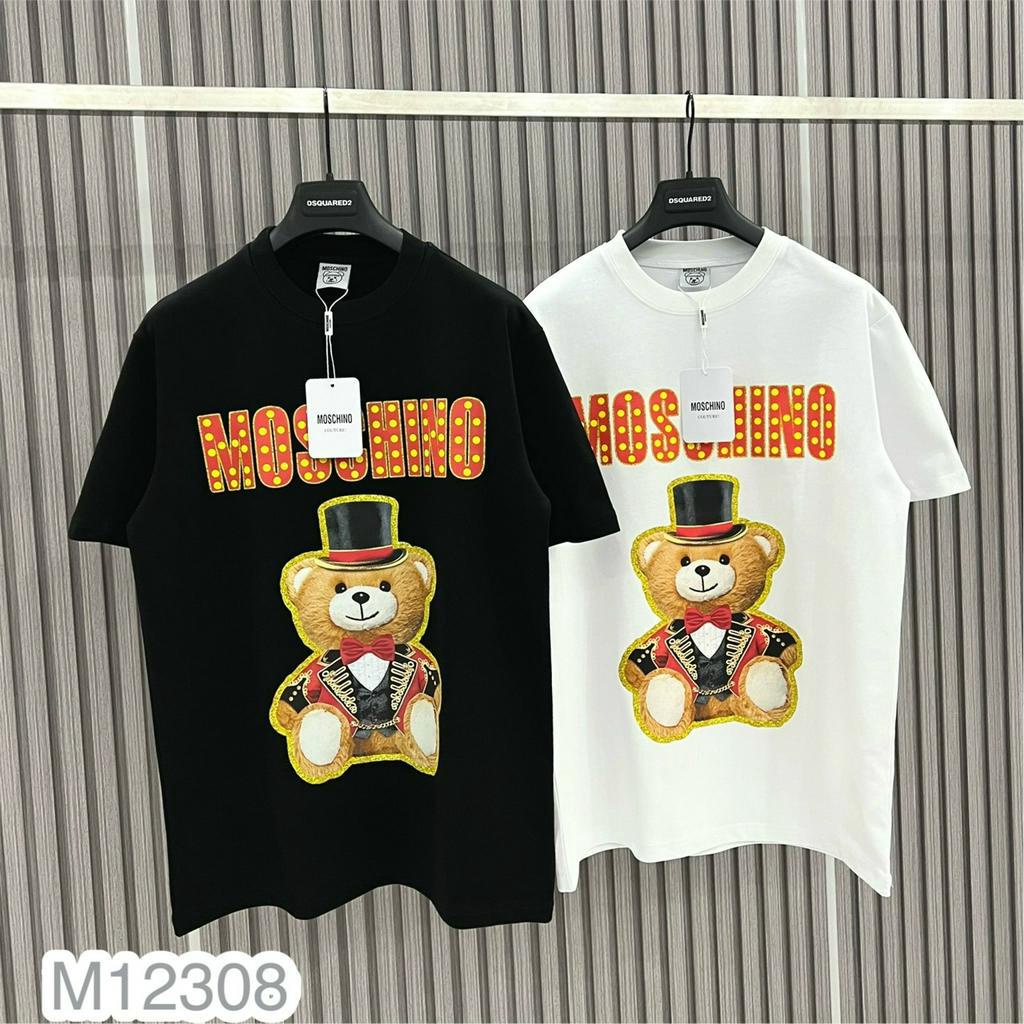 Áo Thun Nam Nữ MOSCHINO Họa Tiết Gấu Siêu Đỉnh - Áo Phông MOSCHINO Dành Cho Nam Nữ