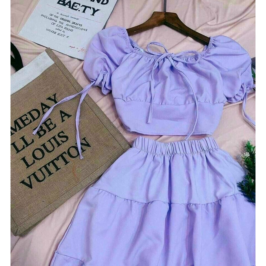 Set váy tím siêu dễ thương AISA