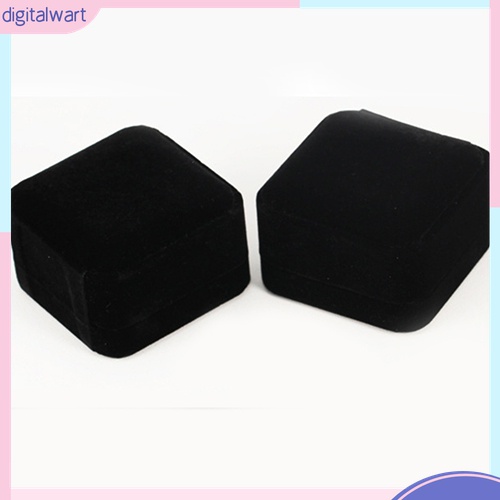 Hộp Đựng Trang Sức / Đồng Hồ / Nhẫn Bọc Nhung Đen Sang Trọng