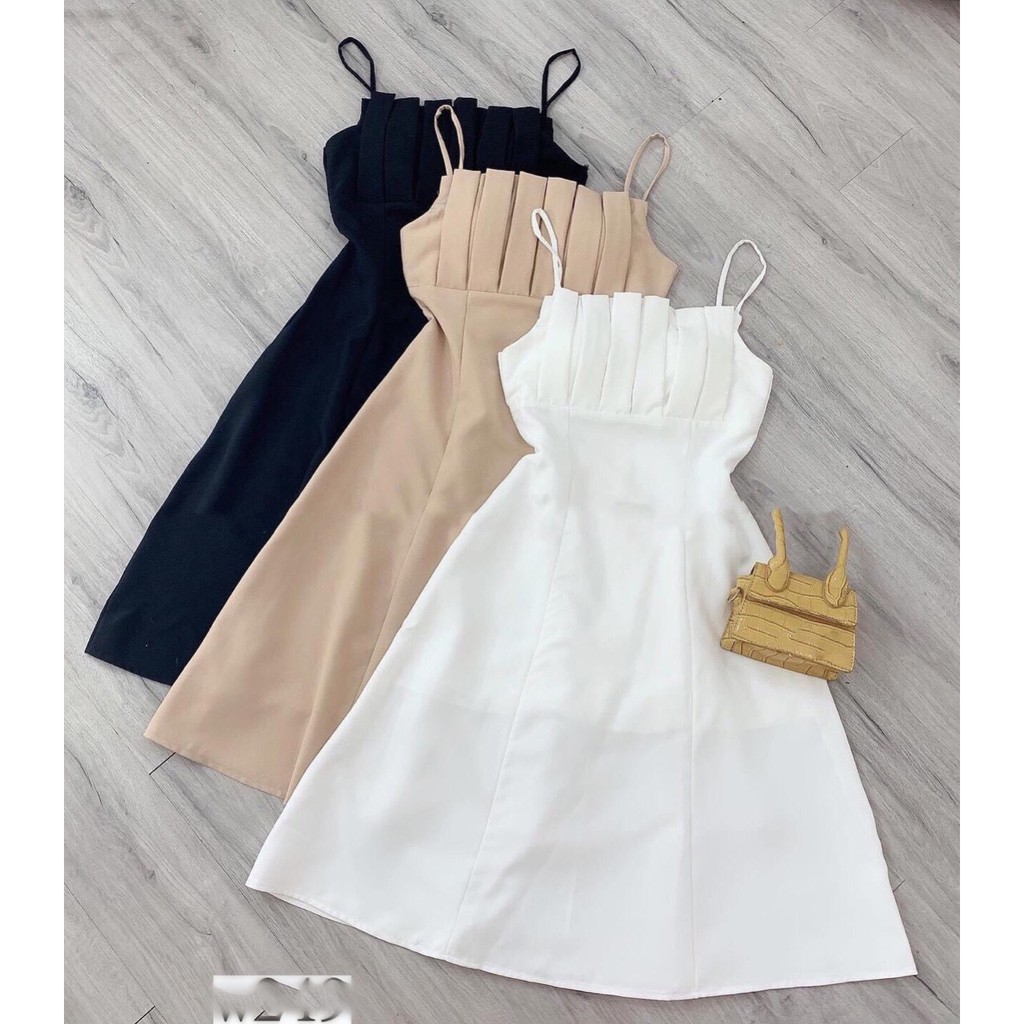 ĐẦM 2 DÂY XẾP LY NGỰC THỜI TRANG NỮ VALKYRIE D70 | BigBuy360 - bigbuy360.vn