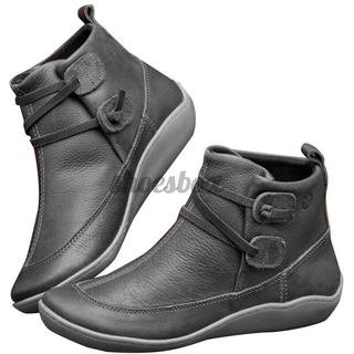 Giày Bốt Da Cổ Cao Thời Trang Cho Nữ