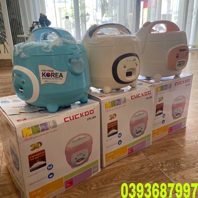 ❤️Nồi Cơm Điện Mini CUCKOO CR387 -DUNG TÍCH 1L, KIỂU DÁNG CON LỢN SIÊU ĐÁNG YÊU