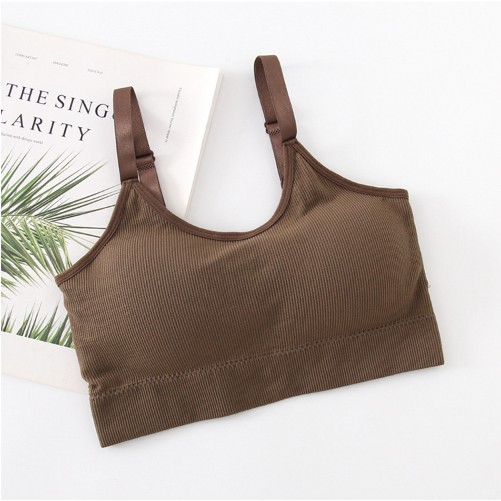 Áo bra gân tăm dây bản to cực xin