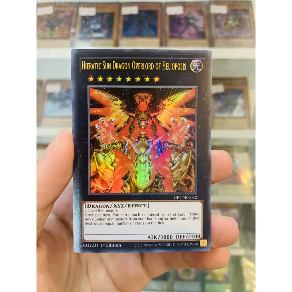 Thẻ Bài YugiOh! Mã GFTP-EN052 - Hieratic Sun Dragon Overlord of Heliopolis - Ultra Rare - 1st Edition