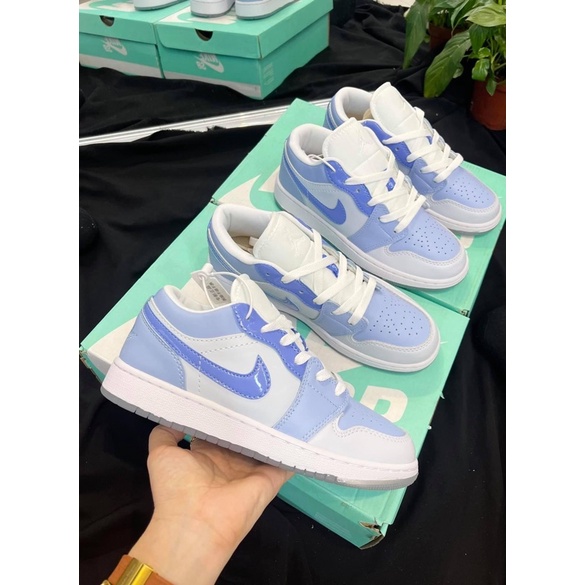 [ Siêu phẩm +fullbox ] Jordan low 1 - jdan mắt bồ câu xanh cổ thấp nam nữ ảnh thật tự chụp +freeship