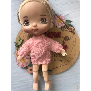 Áo len vặn thừng cho búp bê