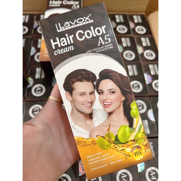 Nhuộm Phủ Bạc Lavox Hair Color Cream Mùi Hương Dị