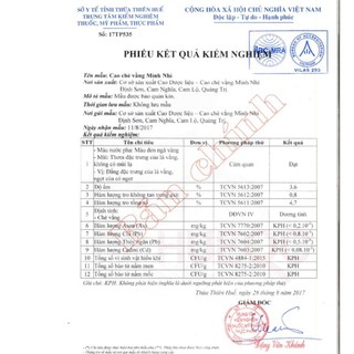 Cao chè vằng Minh Nhi