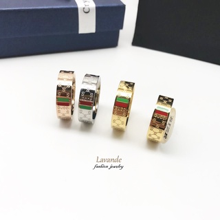   LAVANDE  Nhẫn thép không gỉ chất lượng cao dành cho nữ Nhẫn đuôi titan đôi nhẫn cỡ lớn Nhẫn nam nhẹ sang trọng Nhẫn trang sức A12B2 